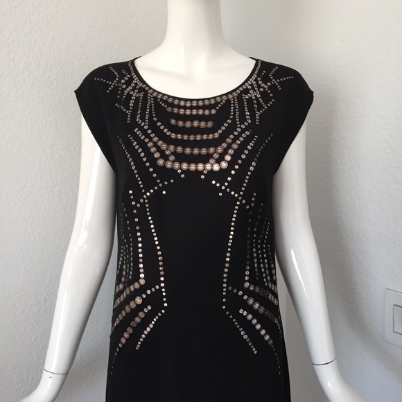 Hugo boss sequin embellished black dress - Picture 1 of 8